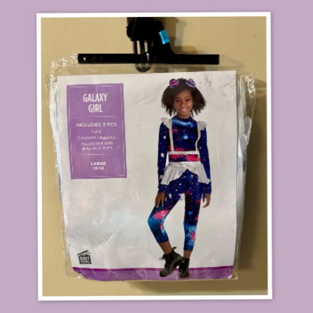 Suit Yourself “ Galaxy Girl" Costume ~ Size Large (12-14) ~ New